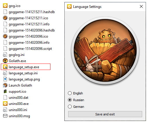 How to change the game language